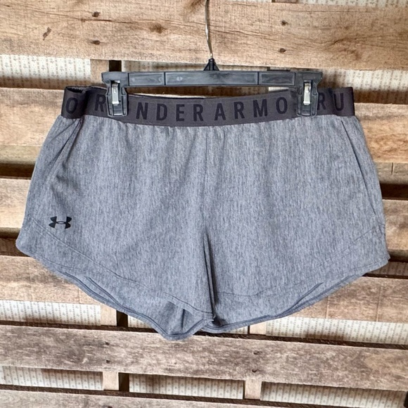 Under Armour Women's Athletic Gray Shorts - Picture 1 of 5